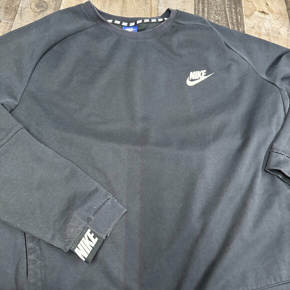 Nike Sportswear Sweatshirt Mens Large Black Advance 15 Pullover 861744-010 - Picture 9 of 10